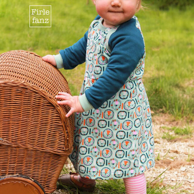 Aurinko - Raglankleid mit Knopfleiste und Tasche Größe 50 bis 104 – Bild 3