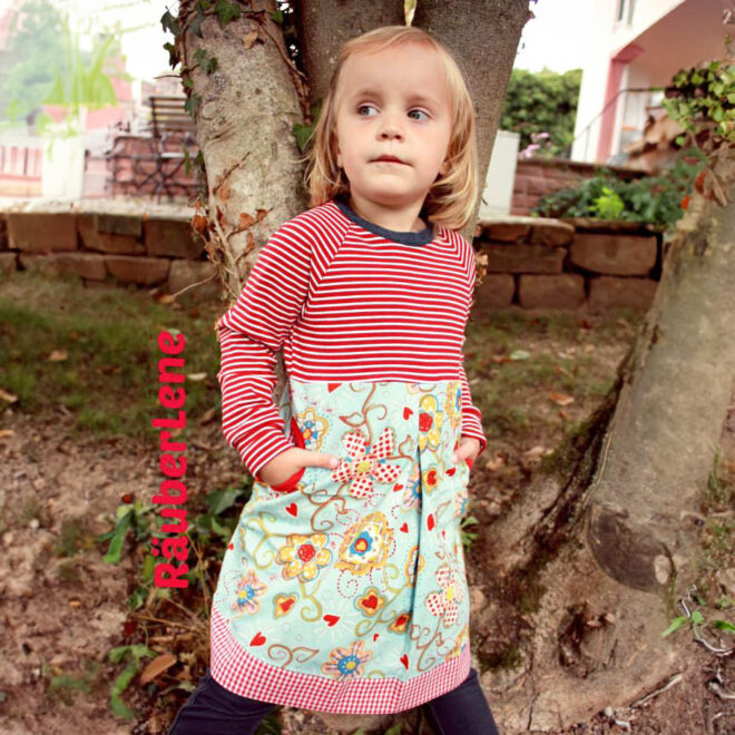 Aurinko - Raglankleid mit Knopfleiste und Tasche Größe 50 bis 104 – Bild 4