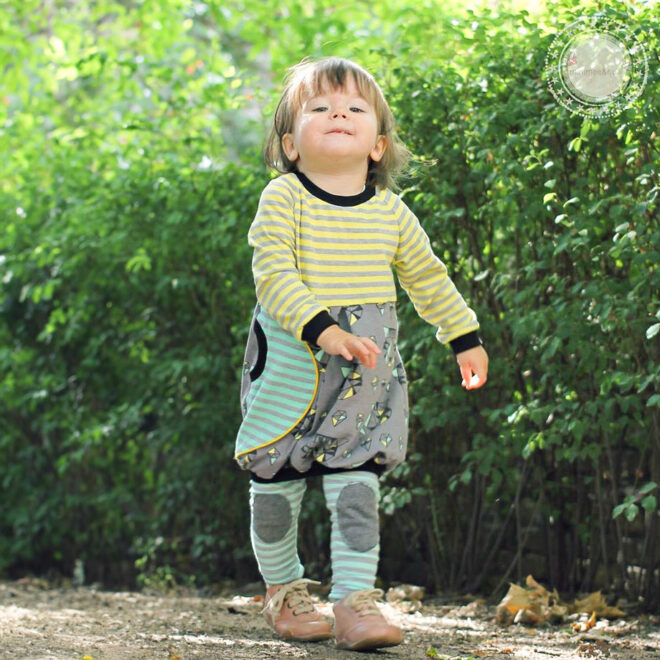 Aurinko - Raglankleid mit Knopfleiste und Tasche Größe 50 bis 104 – Bild 5