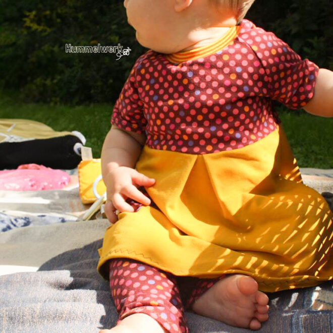 Aurinko - Raglankleid mit Knopfleiste und Tasche Größe 50 bis 104 – Bild 6