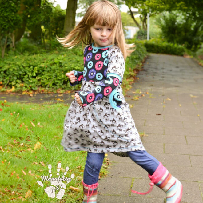 Aurinko - Raglankleid mit Knopfleiste und Tasche Größe 50 bis 104 – Bild 7
