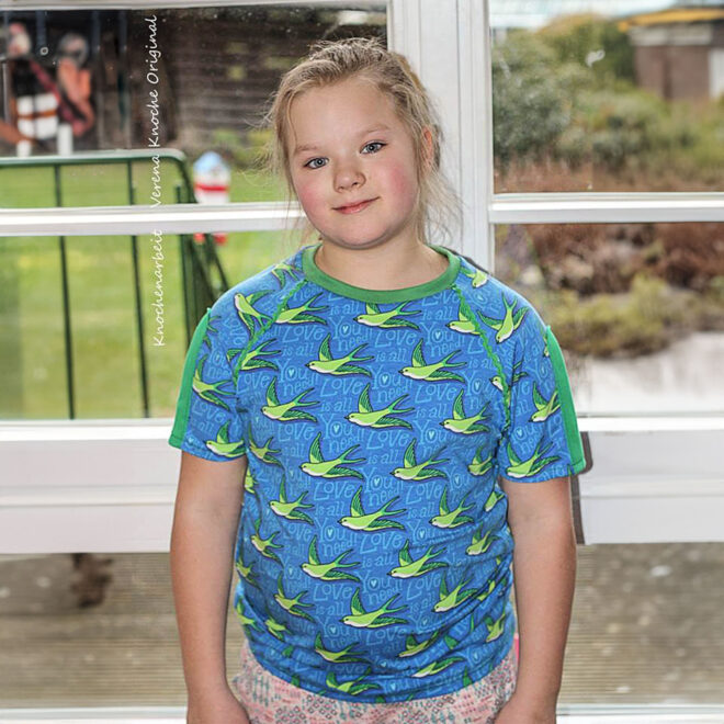Pilvi - Raglanshirt mit Tasche Größe 98 - 164 – Bild 3