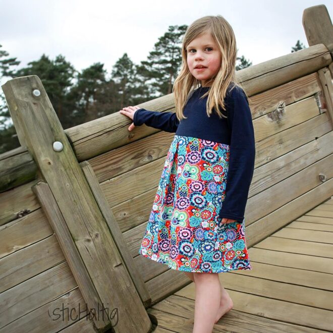 Aurinko - Raglankleid mit Tasche Größe 98 - 164 – Bild 10