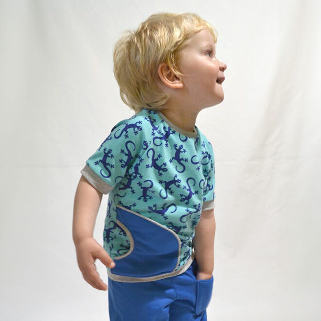 Pilvi - Raglanshirt mit Tasche und Knopfleiste Größe 50 - 104 – Bild 10