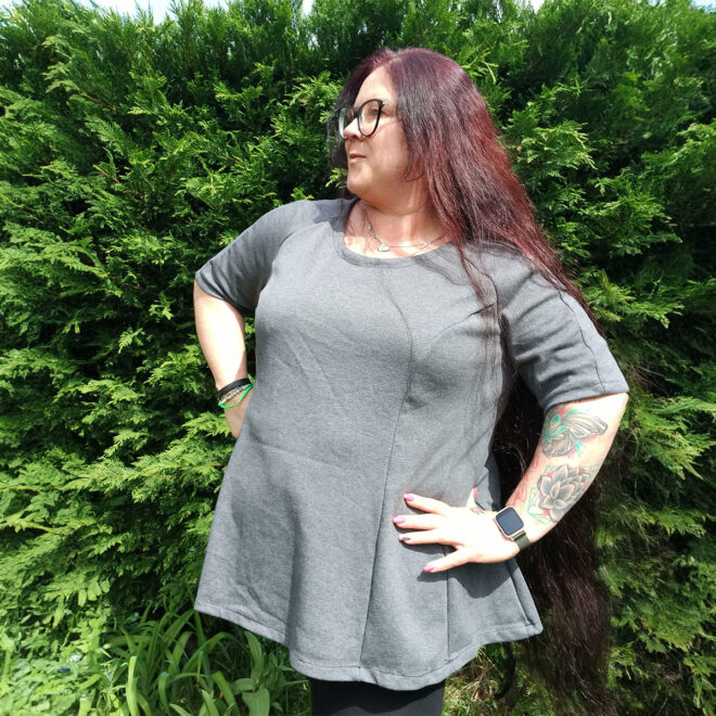 Sweatkleid und Tunika Hanka, Größen 32 - 60 – Bild 3